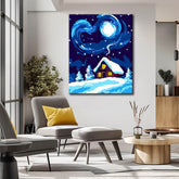 Painting by Numbers Winter Night Snow